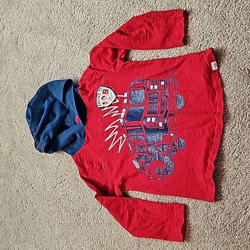 GAP Toddler Boy's Hooded Long Sleeve T-Shirt Size 5T
